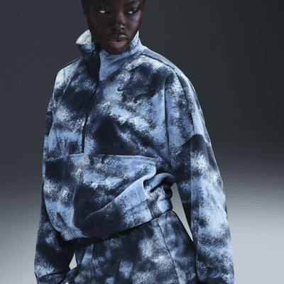 Nike One Women's Therma-FIT Oversized 1/2-Zip Fleece Printed Nike One Women's Therma-FIT Oversized 1/2-Zip Fleece Printed